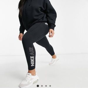 Nike Plus Size Air High Rise Black Leggings